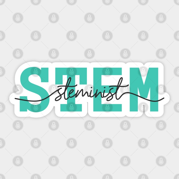 STEM girl - stemininist Sticker by nanarts